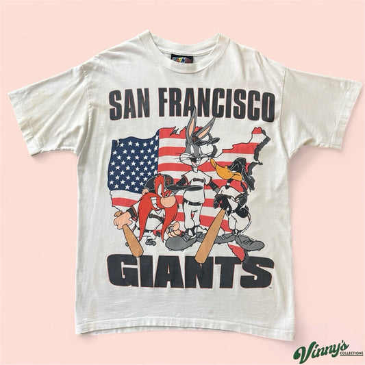 Vintage Cartoon Corner MLB San Francisco Giants Baseball Shirt Mens Large