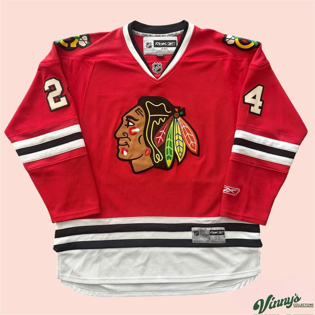 Vintage Reebok NHL Chicago Blackhawks Martin Havlat Hockey Jersey Mens XL
