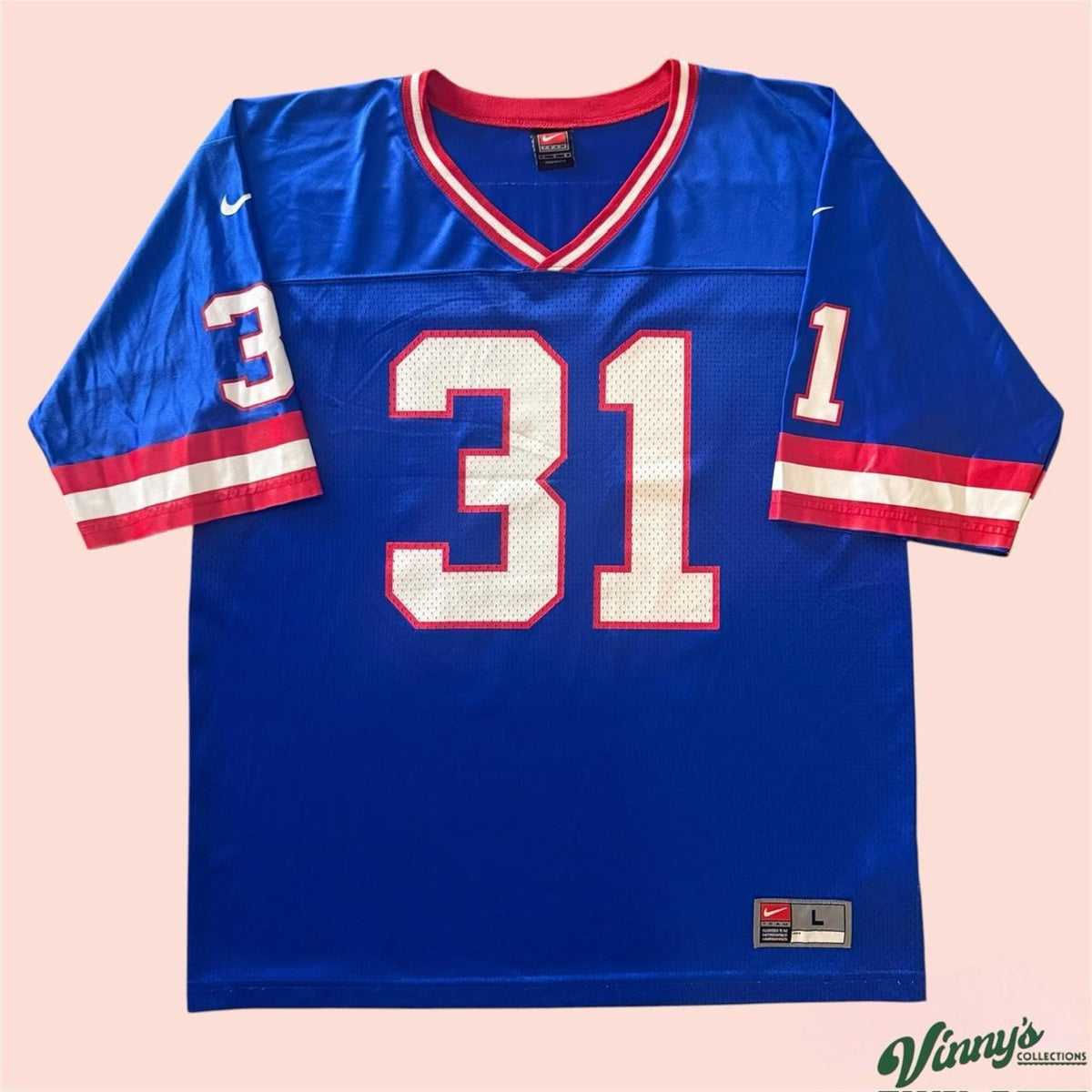 Vintage Nike NFL New York Giants Jason Seahorn Football Jersey Mens Large