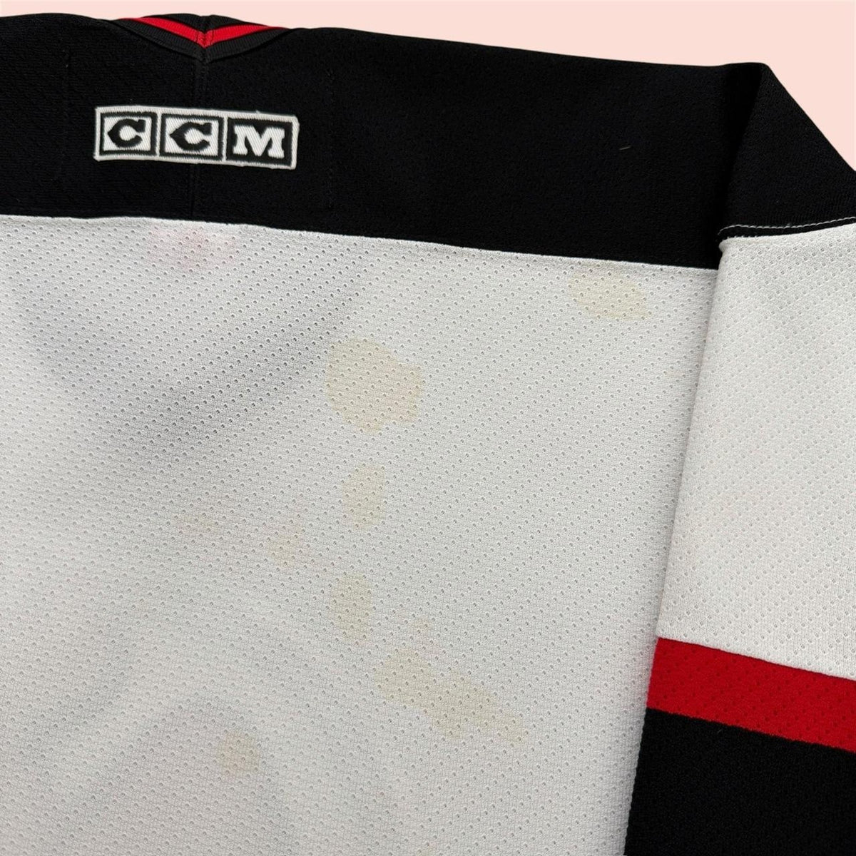 Vintage CCM New Jersey Devils Petr Sýkora Autographed Hockey Jersey Youth L/XL