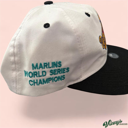 Logo 7 MLB 1997 World Series Miami Marlins Champions Baseball Snapback hat