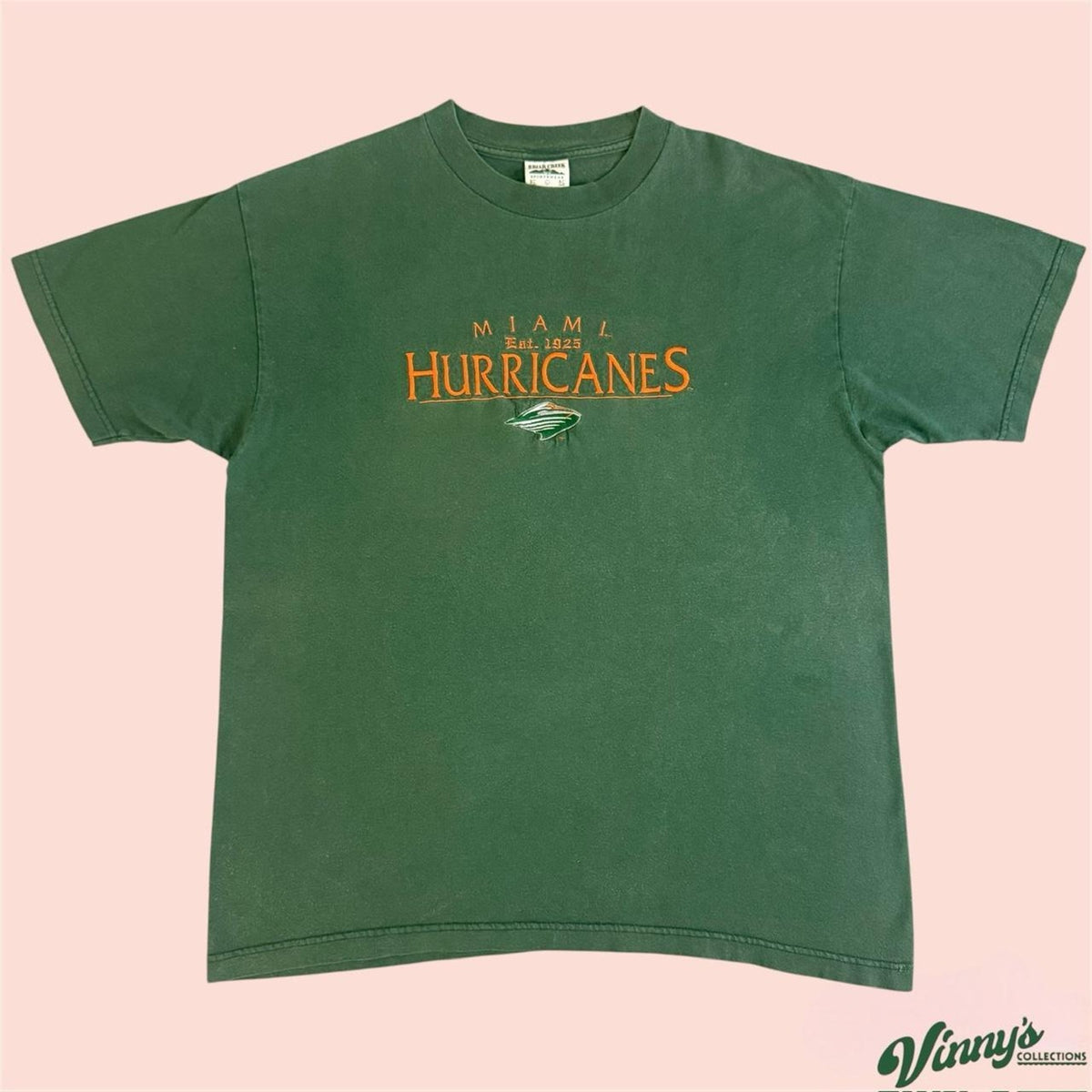 Vintage Y2K 00s Briar Creek Miami Hurricanes College Shirt Mens Large