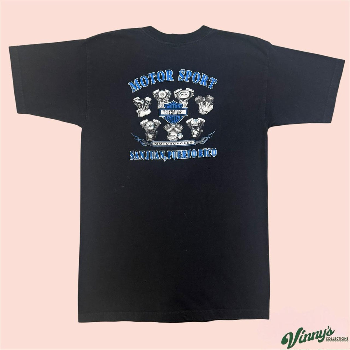 Vintage 90s Harley Davidson Live to Ride San Juan Puerto Rico Shirt Mens Large