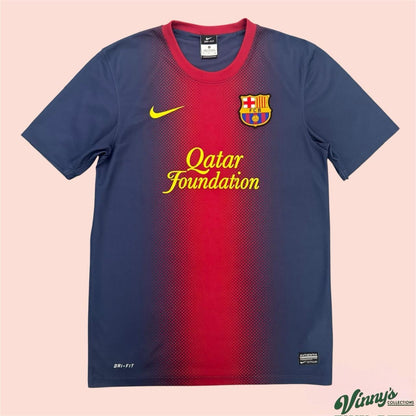 Vintage Nike 2012 Barcelona Home Soccer Jersey Kit Mens Small