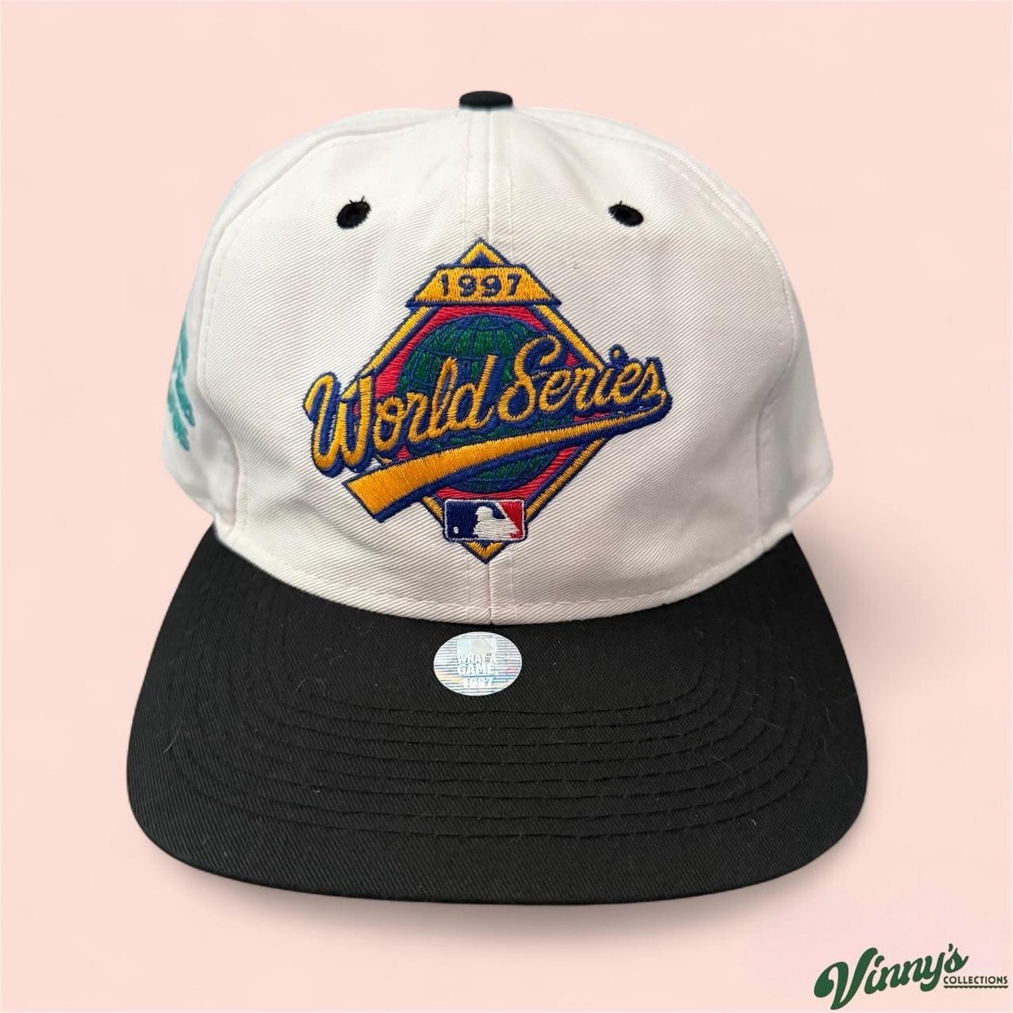 Logo 7 MLB 1997 World Series Miami Marlins Champions Baseball Snapback hat