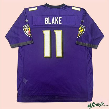 Vintage 00s NFL Reebok Baltimore Ravens Jeff Blake Football Jersey Mens 2XL