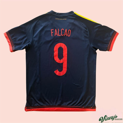 2014 Adidas Colombia Radamel Falcao World Cup Away Soccer Jersey Kit Mens Medium