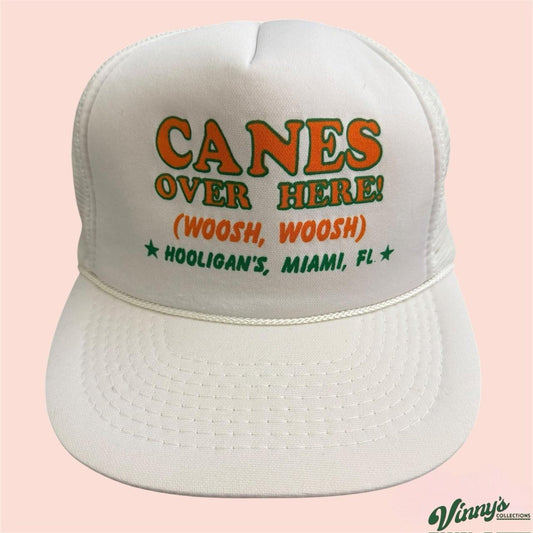 Vintage Miami Hurricanes Hooligans College Trucker Hat