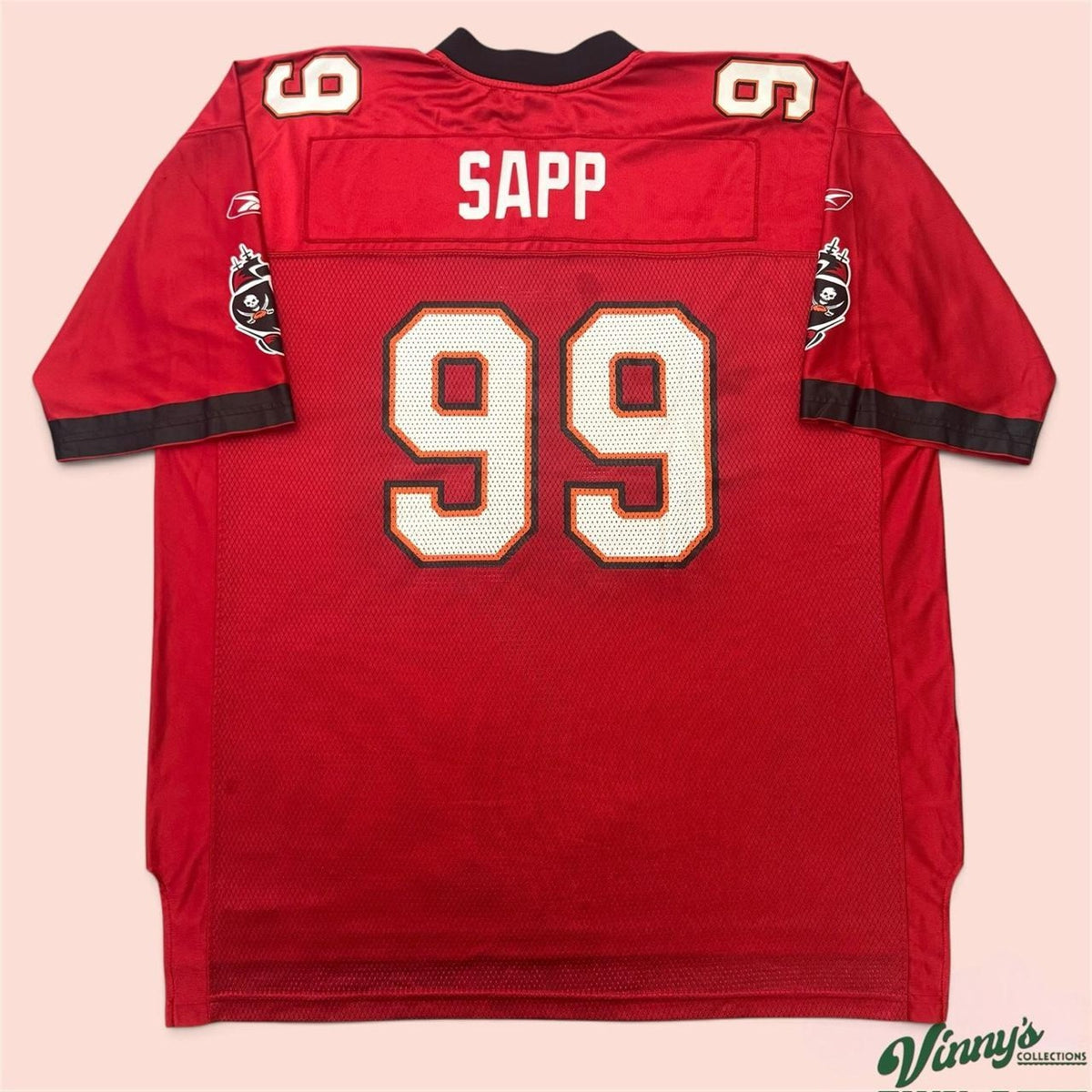 Vintage 00s Reebok Tampa Bay Buccaneers Warren Sapp Football Jersey Mens 2XL