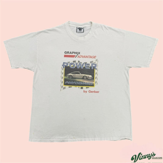 Vintage 90s Lee Sport Graphix Advantage Porsche Racing Shirt Mens XL