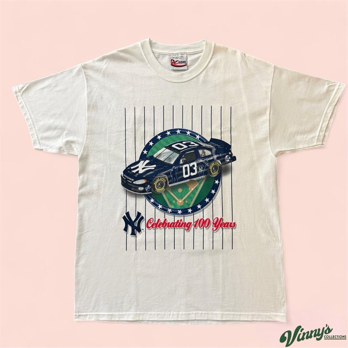 Vintage Chase Authentics MLB New York Yankees 100 Anniversary Shirt Mens Medium