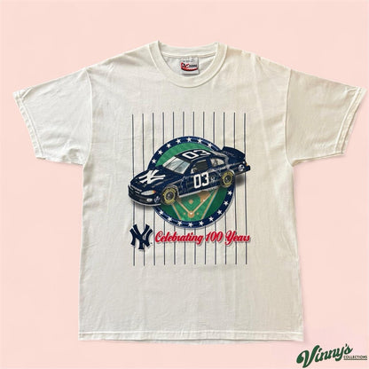 Vintage Chase Authentics MLB New York Yankees 100 Anniversary Shirt Mens Medium