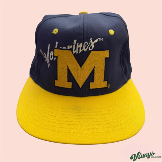 Vintage 90s Pioneer Industries Michigan Wolverines College Snapback Hat
