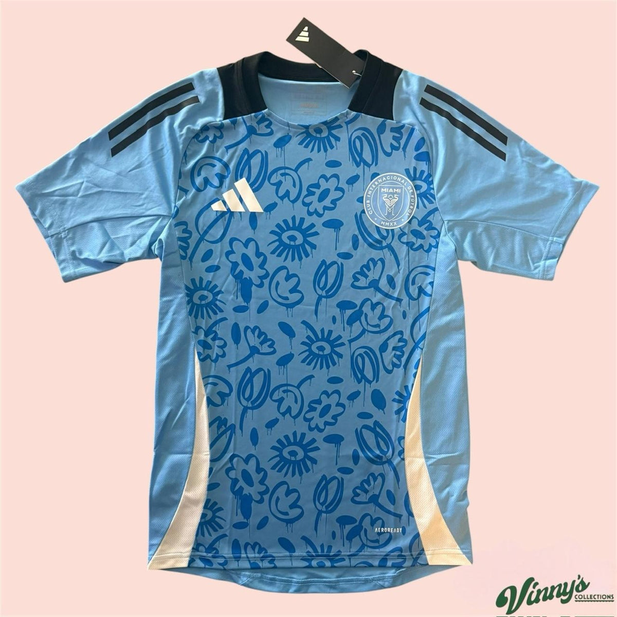 NWT 2024 MLS Adidas Inter Miami Pre Match Soccer Jersey Kit Mens XS